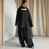 Black Farshi Dress,3pcs