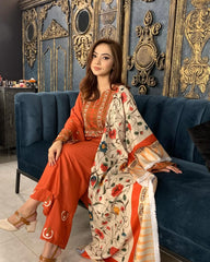 Ayat Embroidered 3pcs