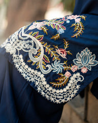 Navy Embroidered 3pcs