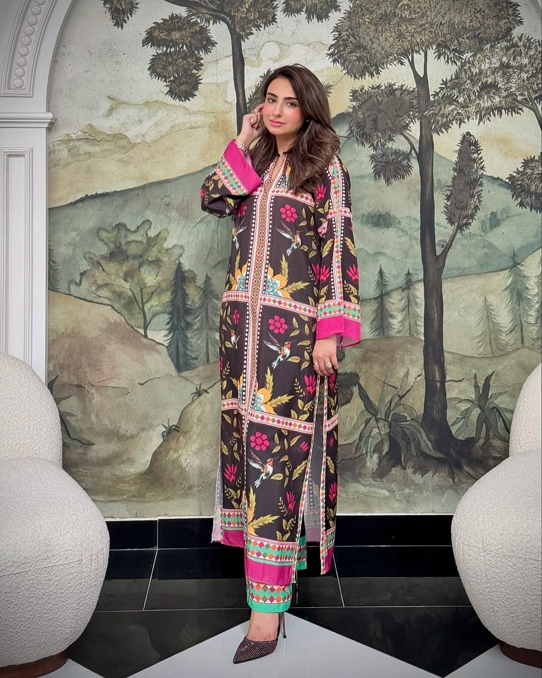 Silk printed 2pcs