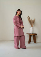 Dusty Rose Embroidered 2pcs