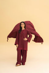 Ayla maroon 3pcs