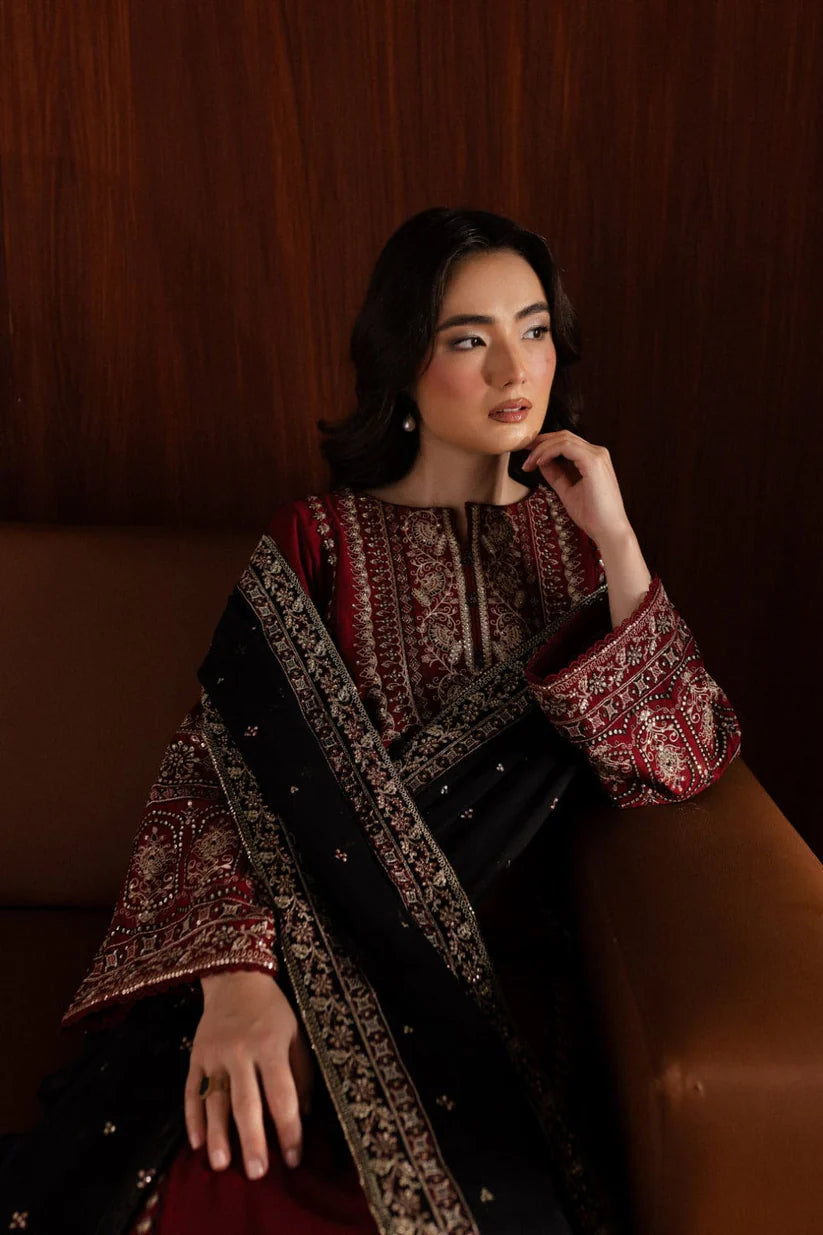 3pc Embroidered Adaab