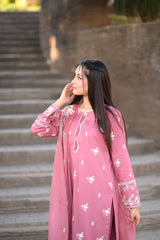 Blush 3pc embroidered