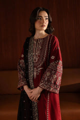 3pc Embroidered Adaab