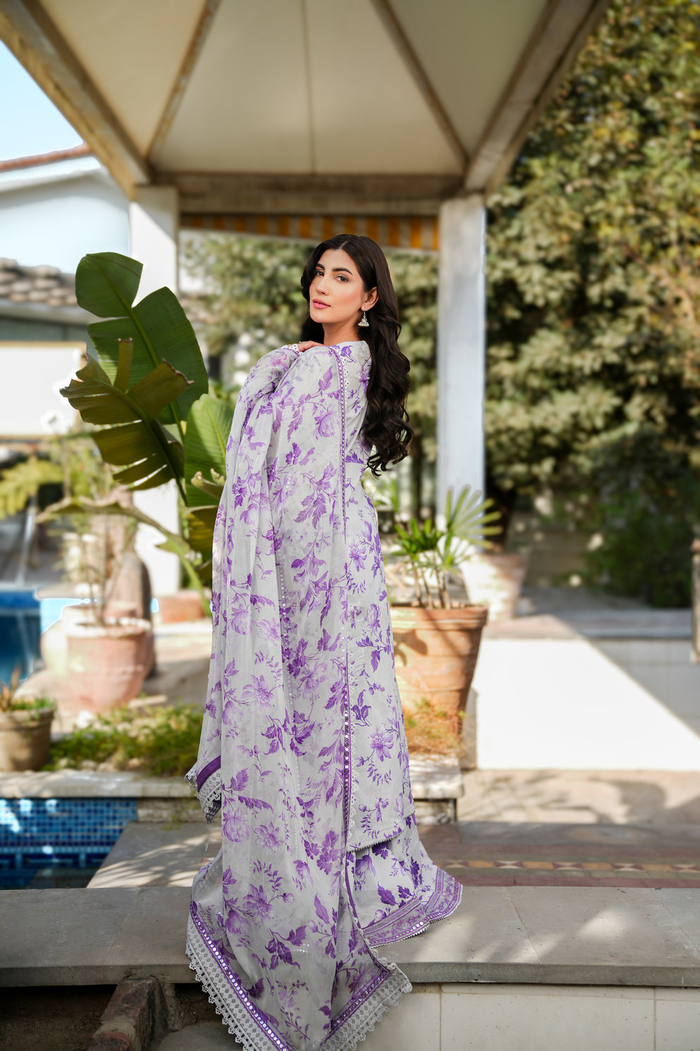 Blue bell embroidered 3pc