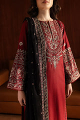 3pc Embroidered Adaab